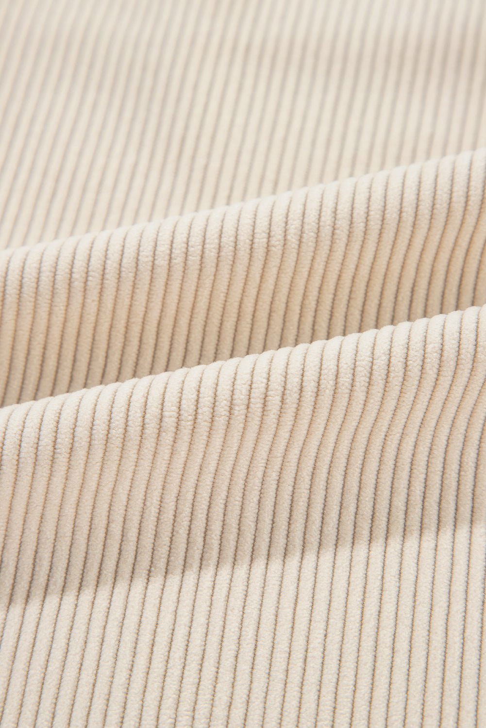 Parchment Houndstooth Corduroy Patchwork Flap Pocket Shacket