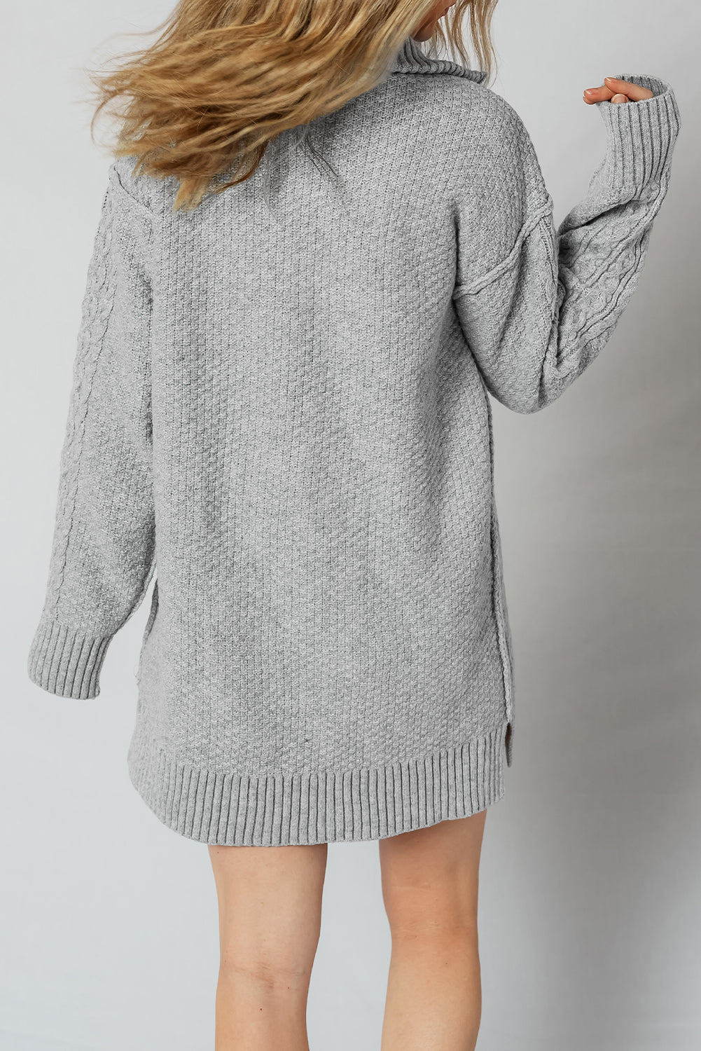 cable knit sweater dress
