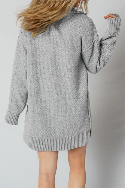 cable knit sweater dress