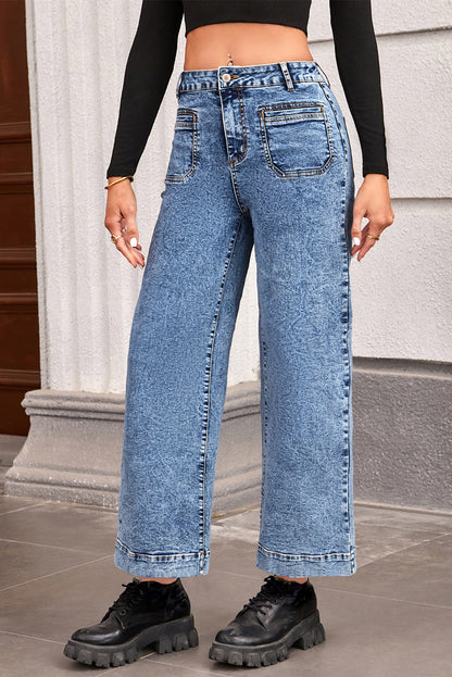 straight leg loose jeans
