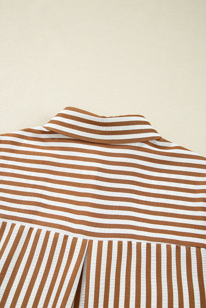 striped shirt dress