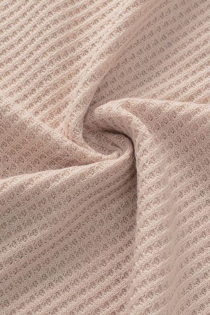 Leopard Print Colorblock V Neck Khaki Plus Size Tunic