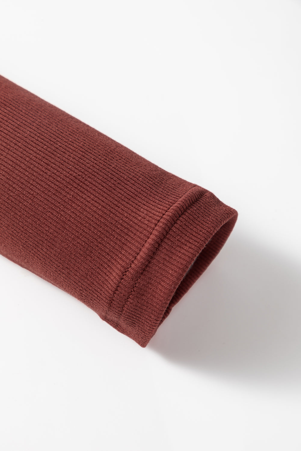 square neck long sleeve top