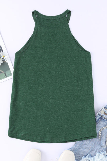 Knitted Halter Neck Tank Top for Women