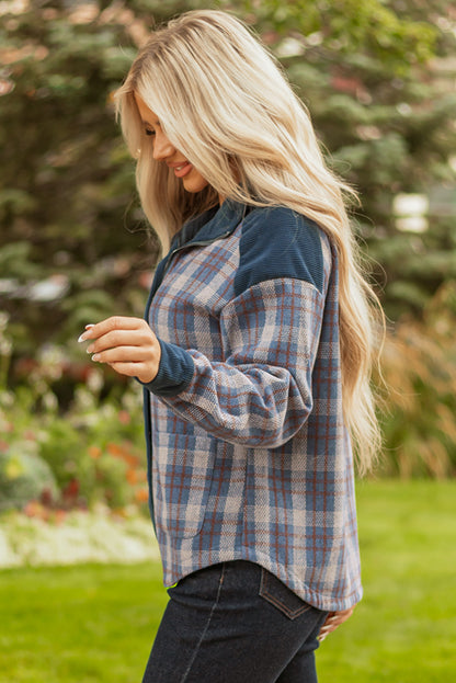 plaid corduroy jacket