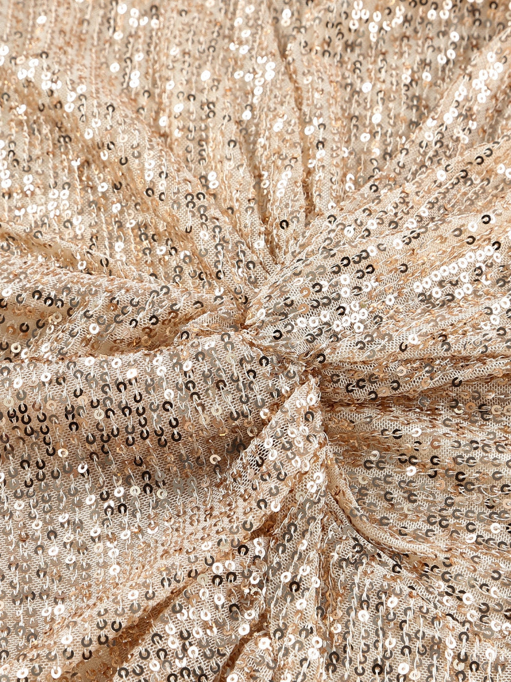 V-Neck Shimmery Bodycon Dress