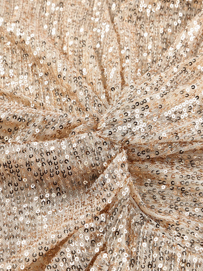 V-Neck Shimmery Bodycon Dress