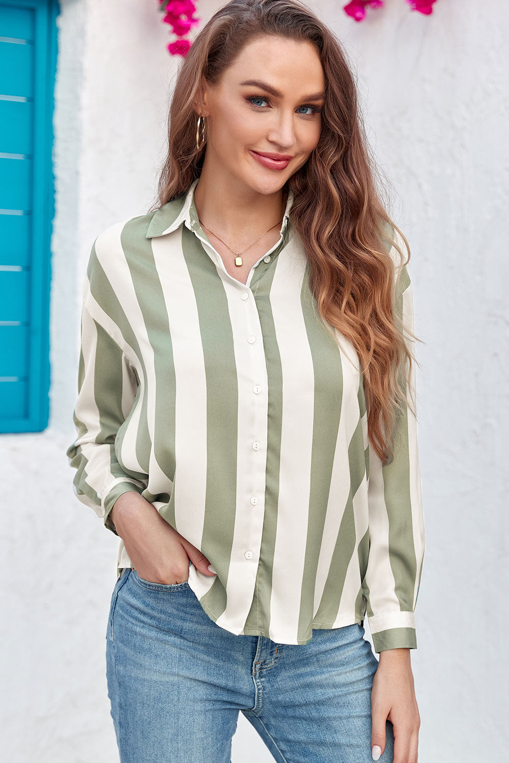 striped long sleeve shirt