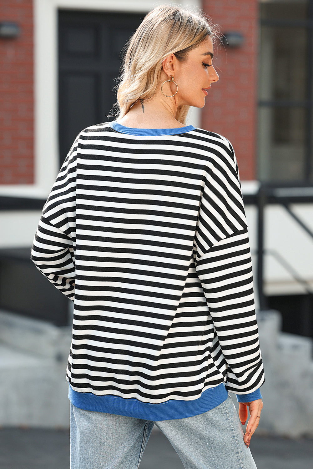 striped sweatshirt