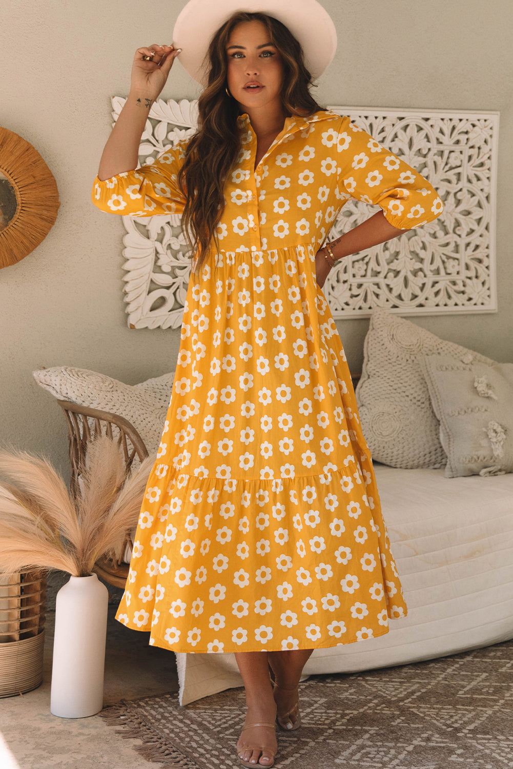 floral maxi dress