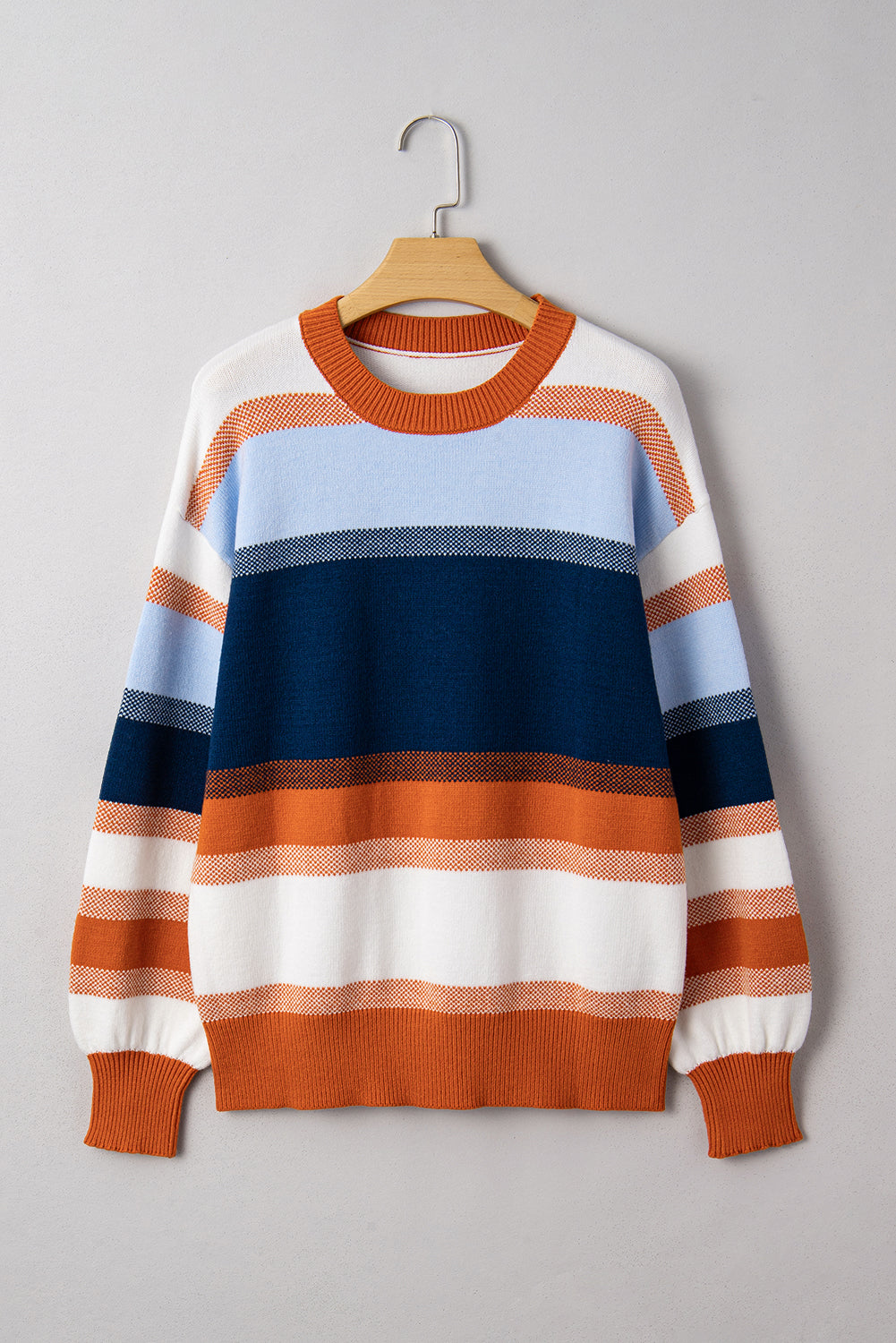 color block sweater