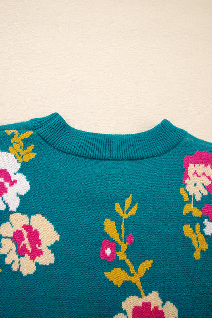 floral sweater