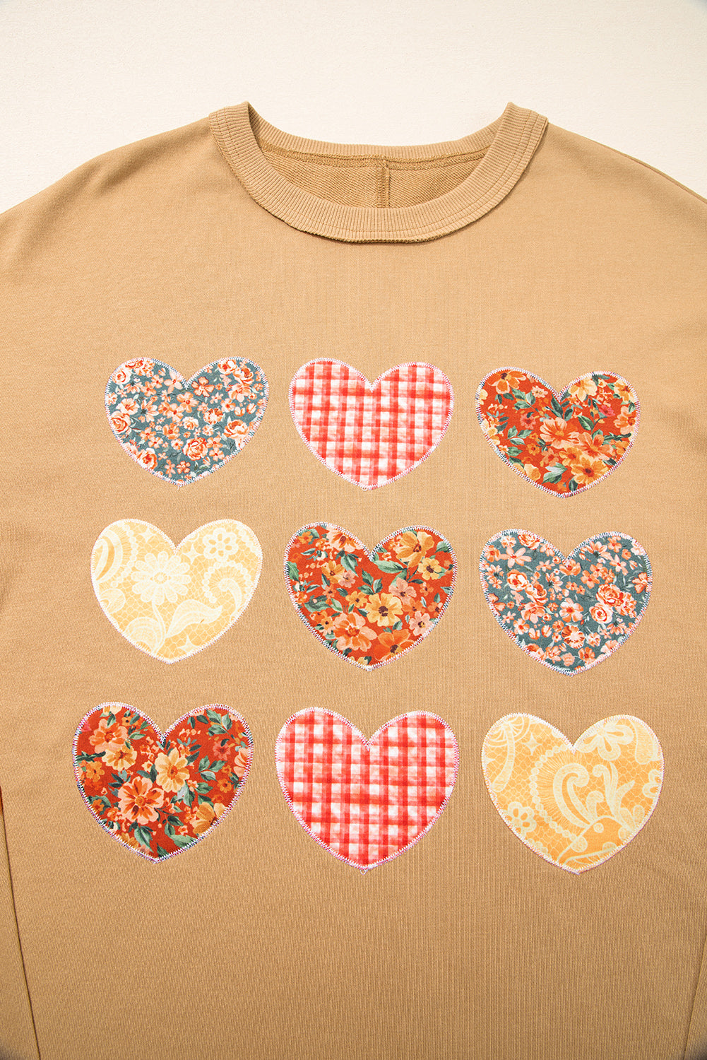 heart patch sweatshirt