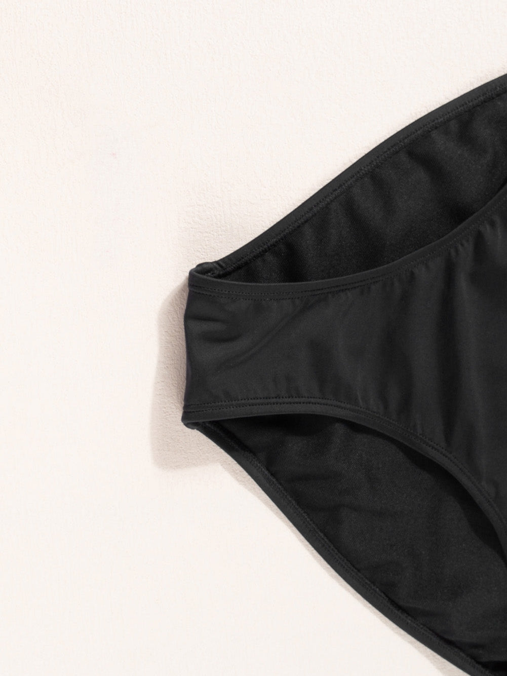 Elegant Black Mesh Detail One-Piece Swimsuit with Adjustable Straps