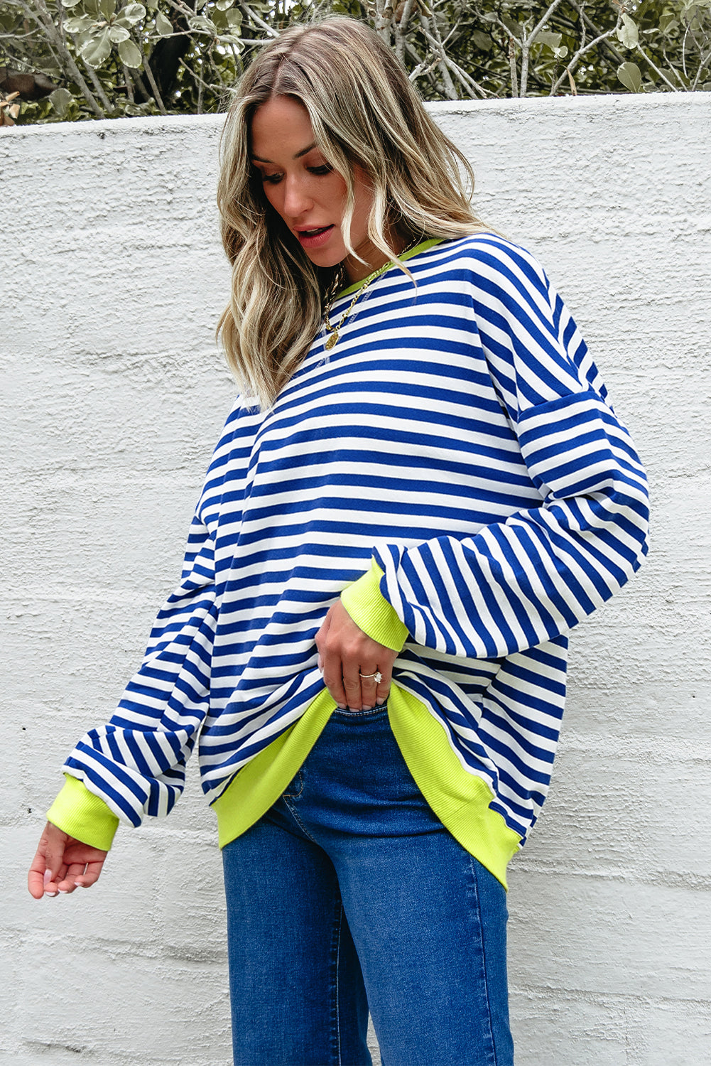 striped sweatshirt