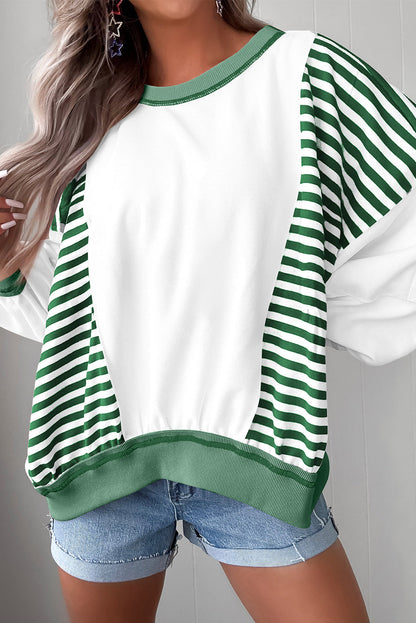 striped baggy sweatshirt