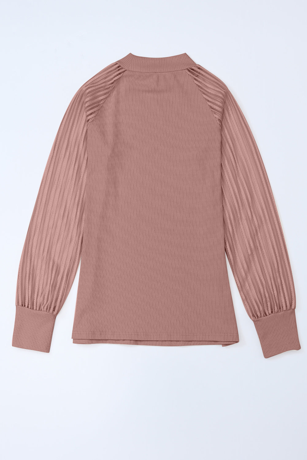 ribbed long sleeve top