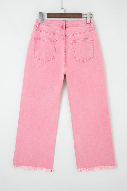 womens wide leg cropped jeans