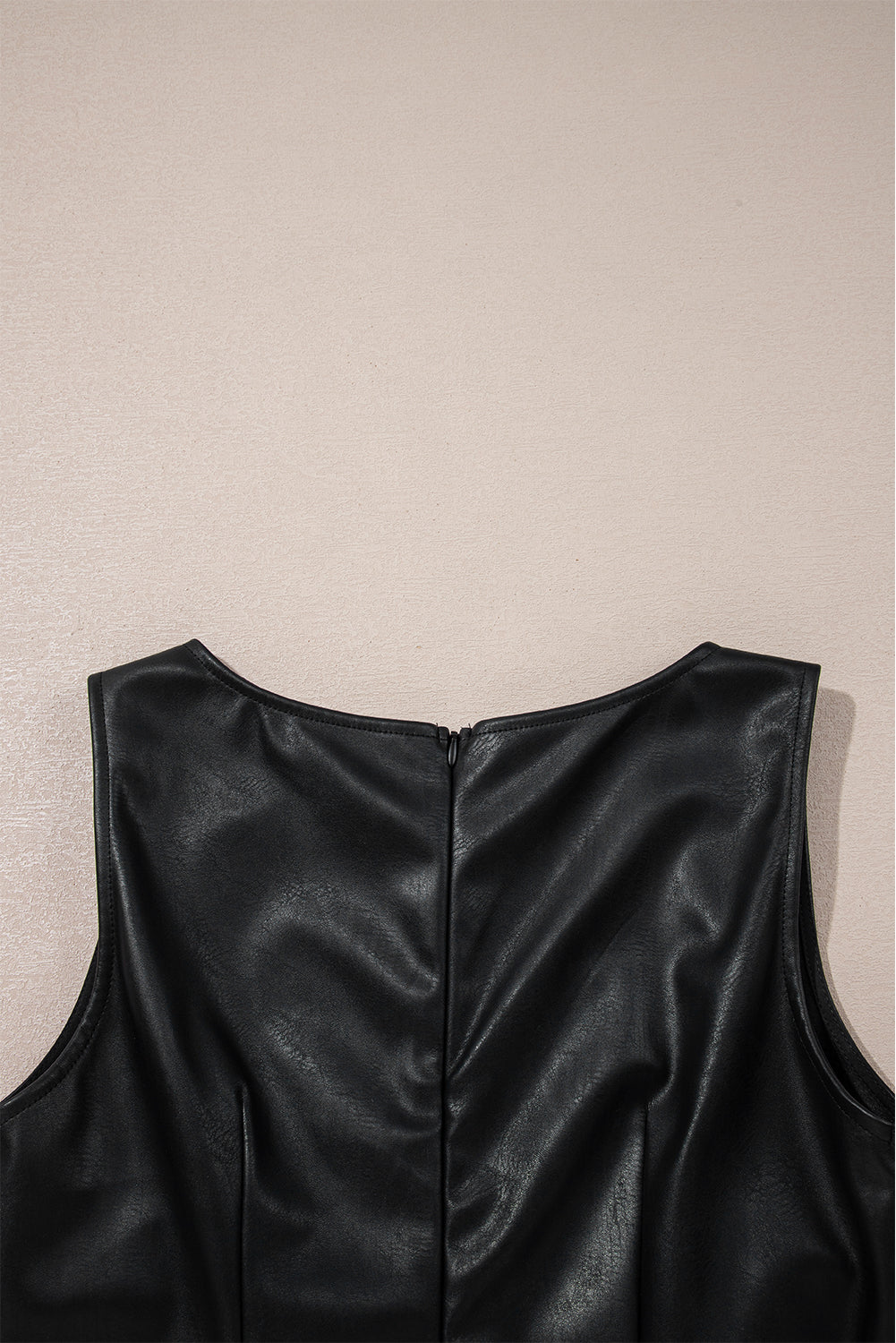 vegan leather dress