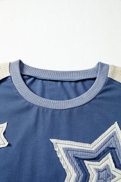 color block patchwork top