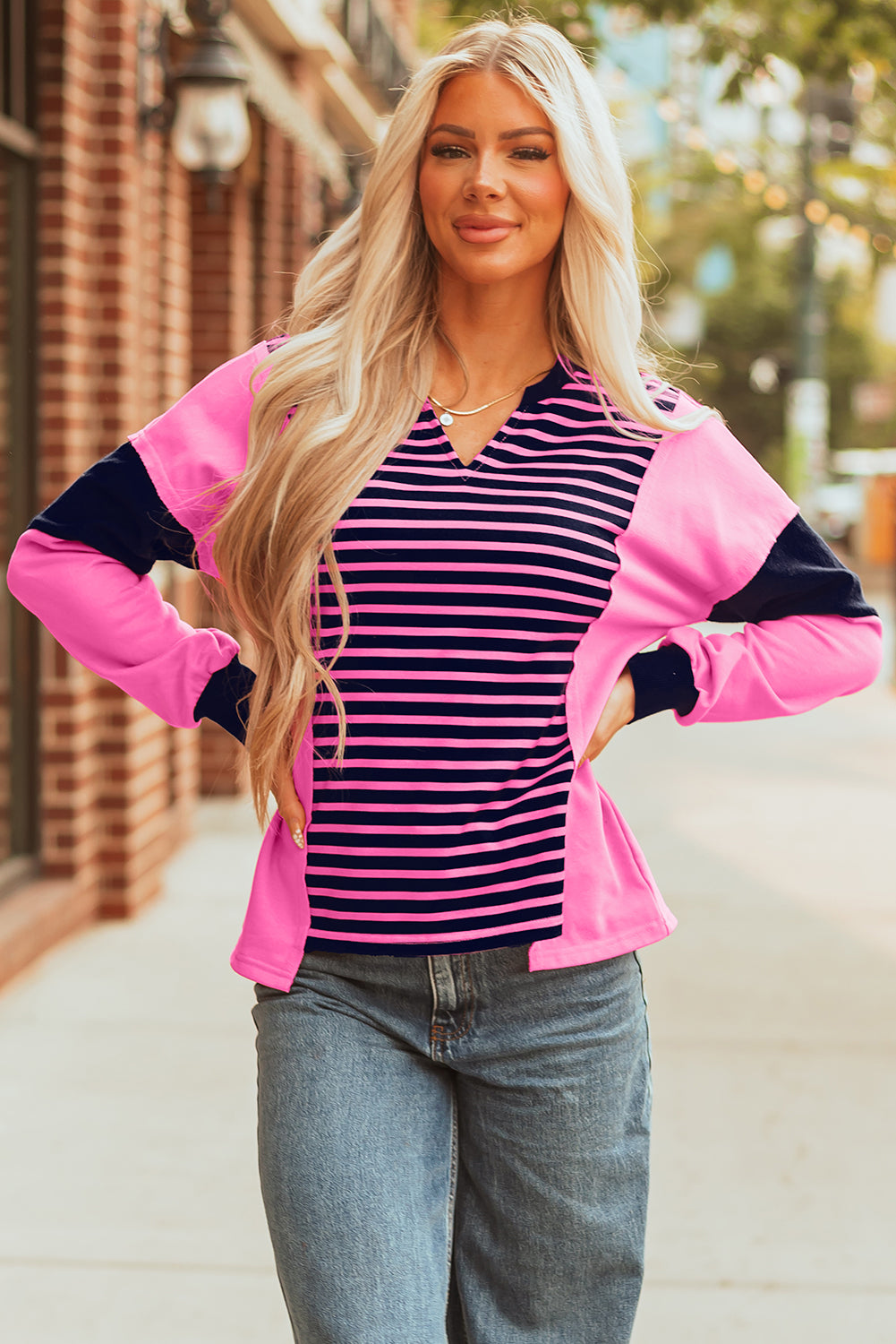 stripe blouse