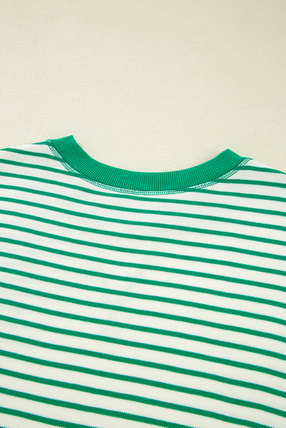 striped long sleeve top