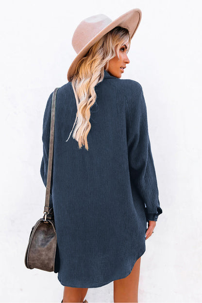corduroy shirt dress