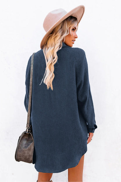 corduroy shirt dress