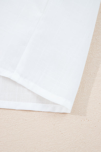 floral embroidered shirt