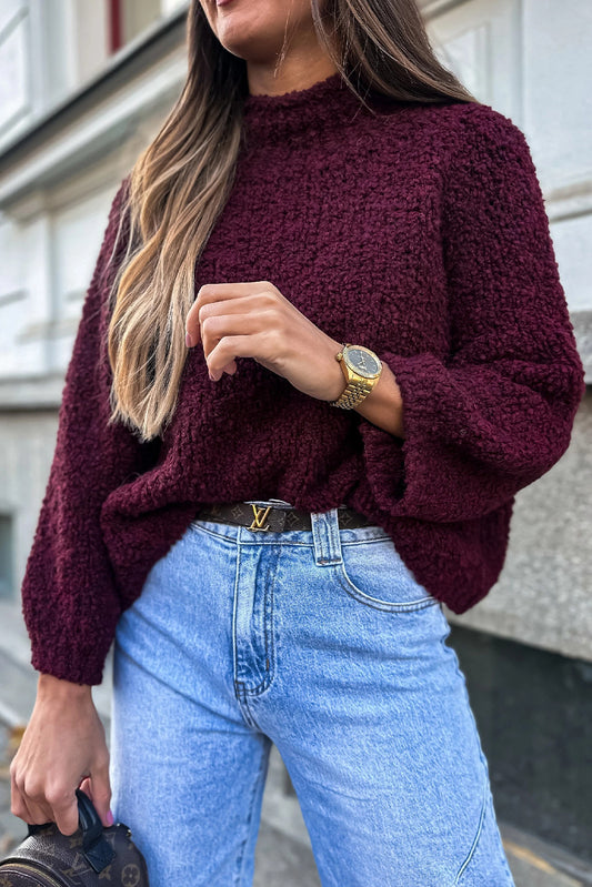 Burgundy top