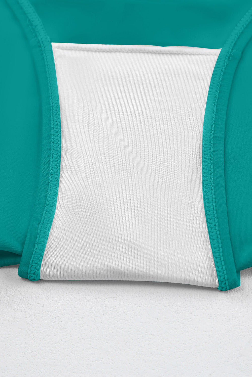 Green Boho Pleated Tankini Set