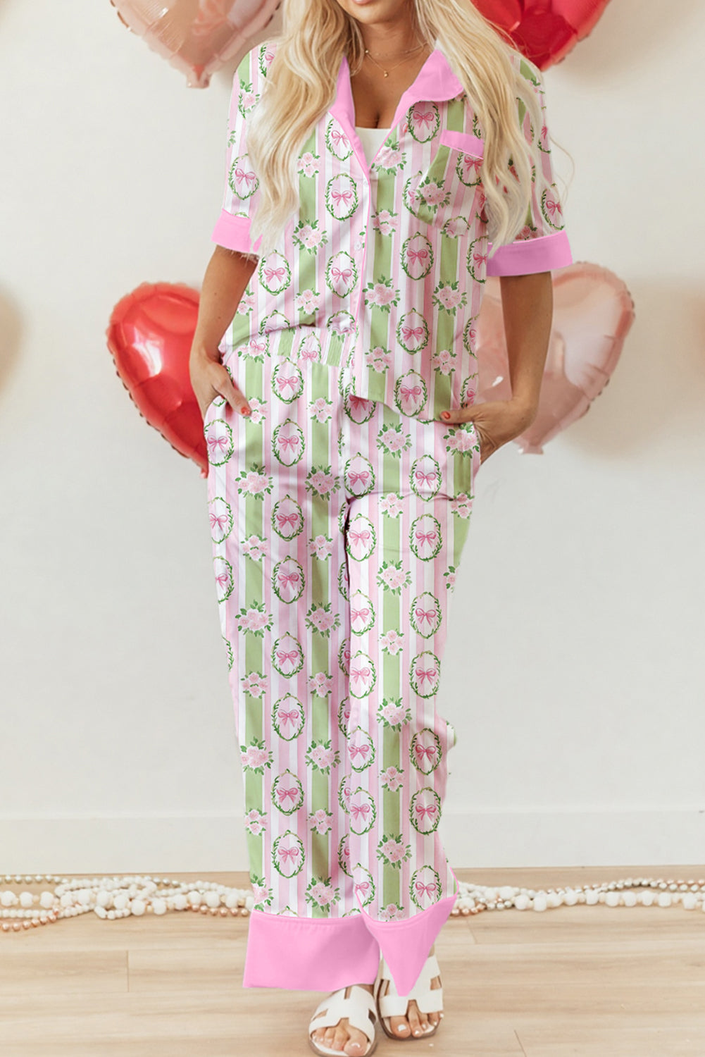 Green Stripe Pajama