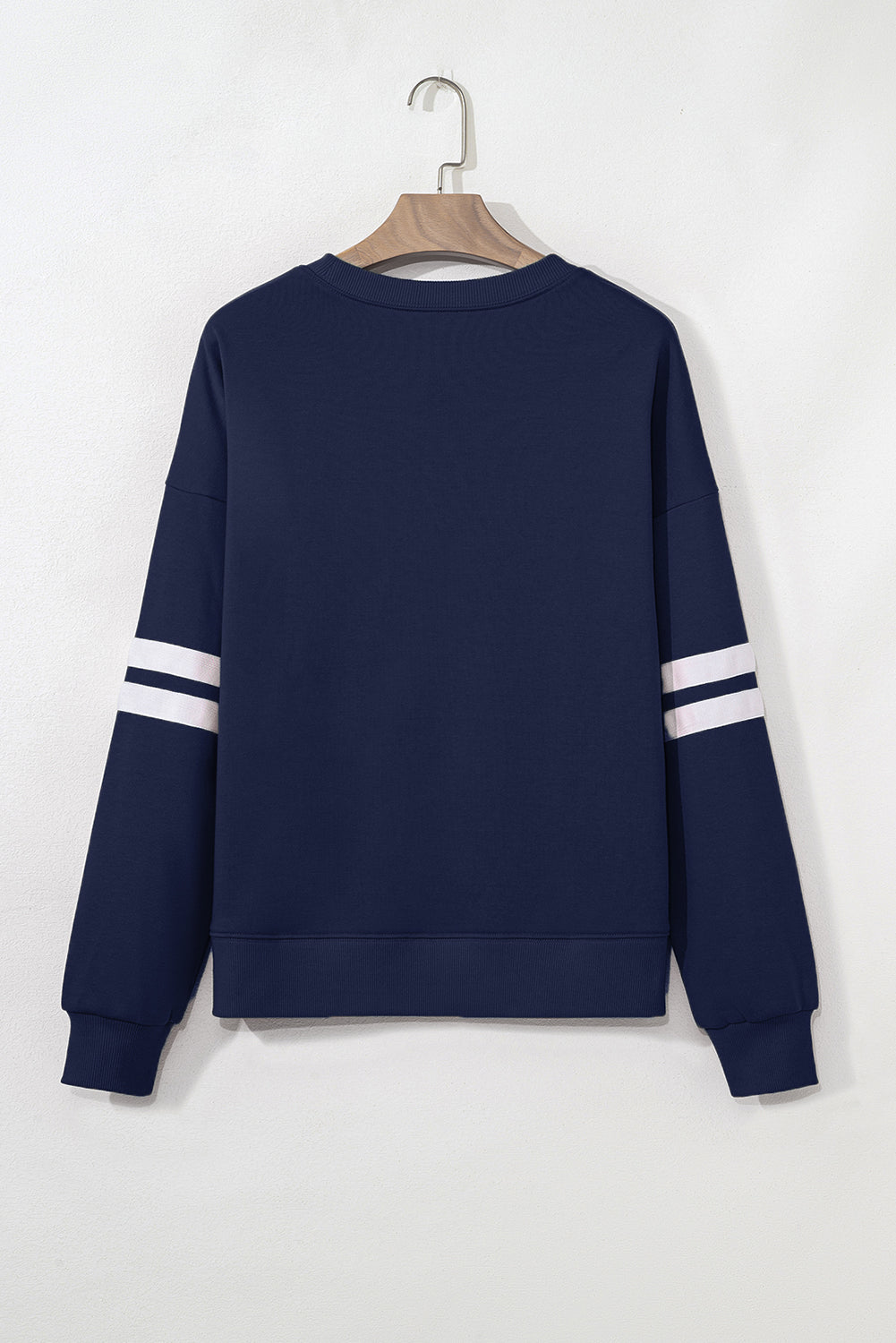 varsity stripe sweatshirt