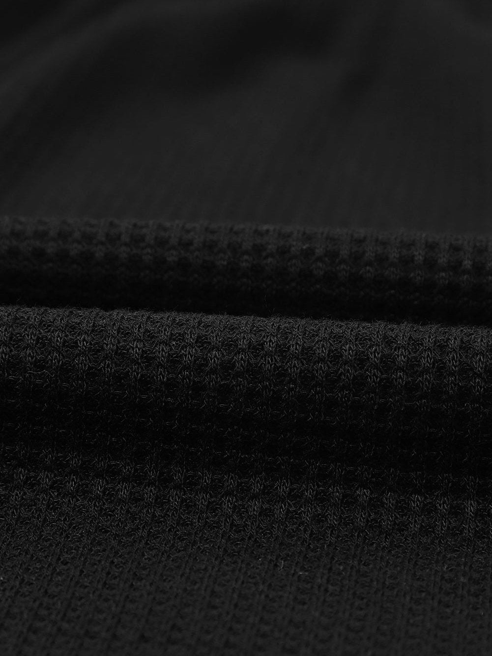 Elegant Square Neck Long Sleeve Waffle Knit Top