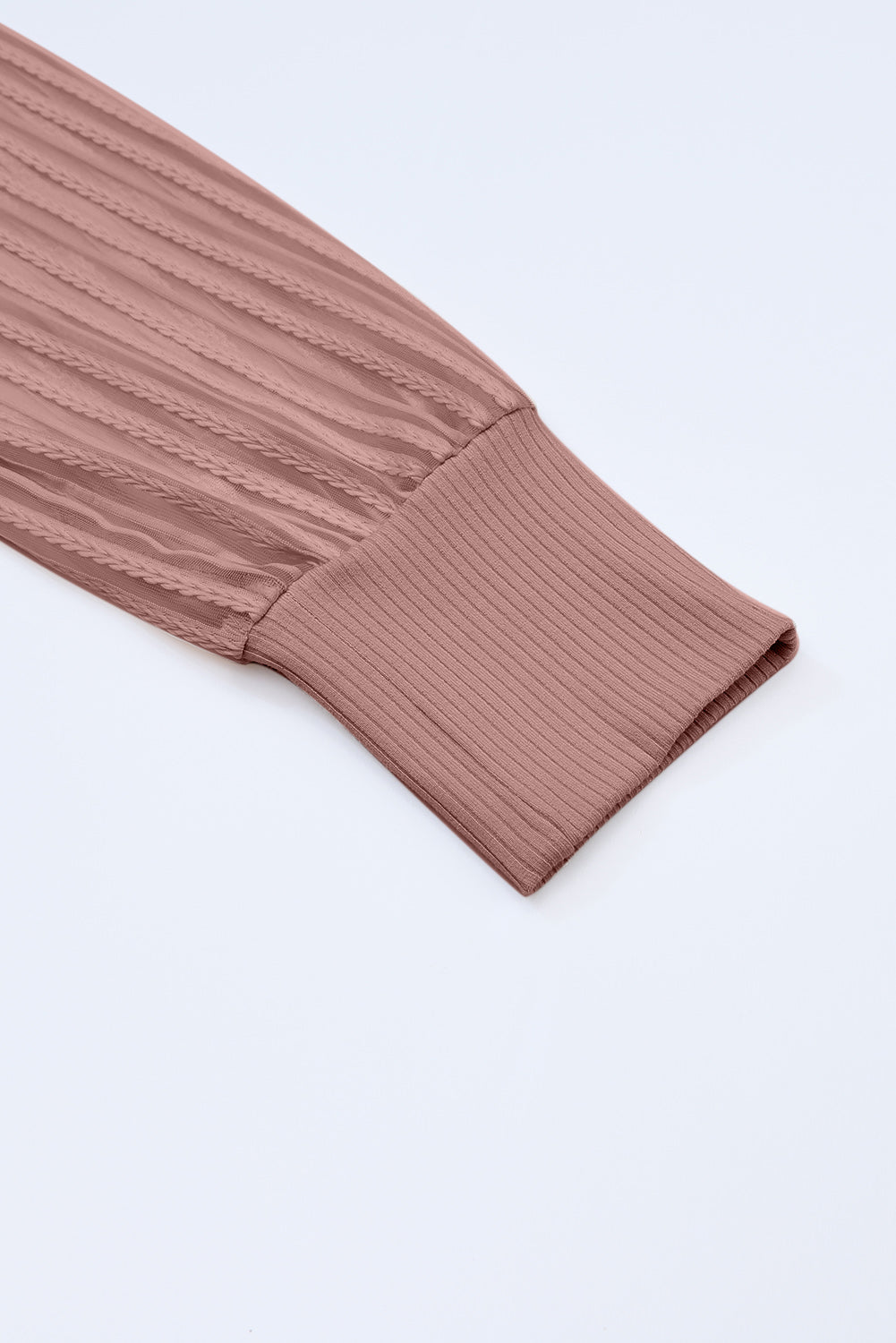 ribbed long sleeve top