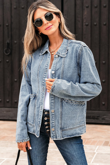 button up denim jacket