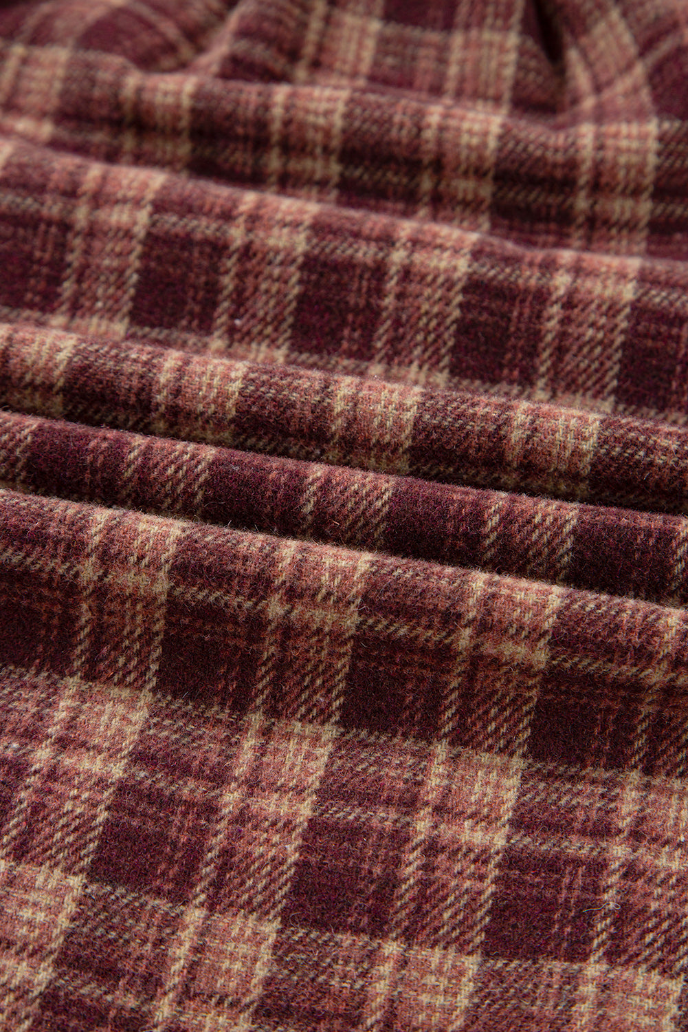 plaid patchwork sweatshirt