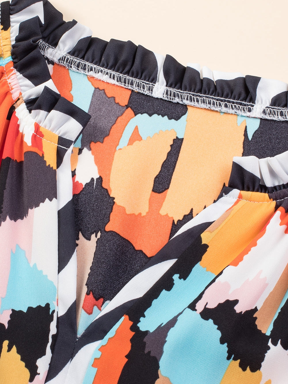 Pink Geometric Print Tiered Shift Dress for Plus Size Fashionistas