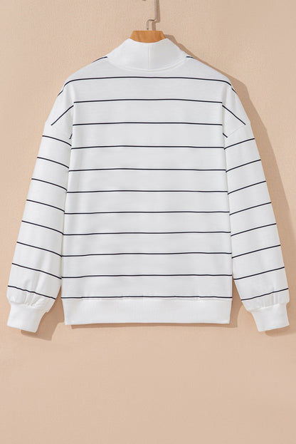 striped print pullover