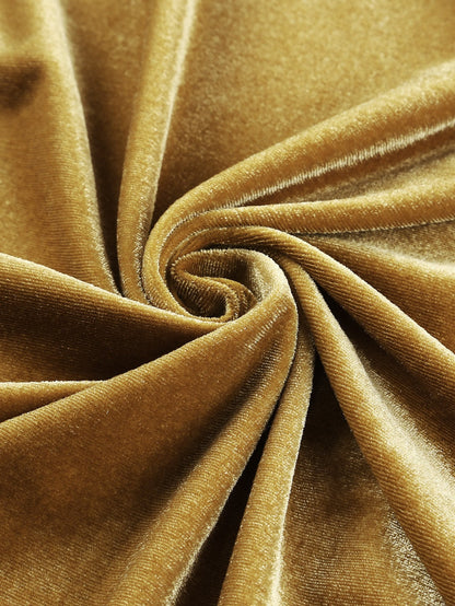 Golden Mustard Plush Open Front Pocketed Maxi Cardigan