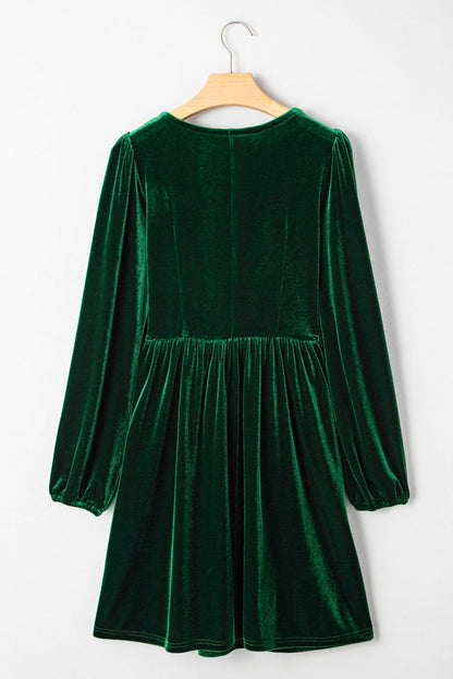 long sleeve mini dress