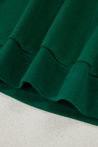 Evergreen Embroidered Letter Graphic Christmas Fashion Sweatshirt