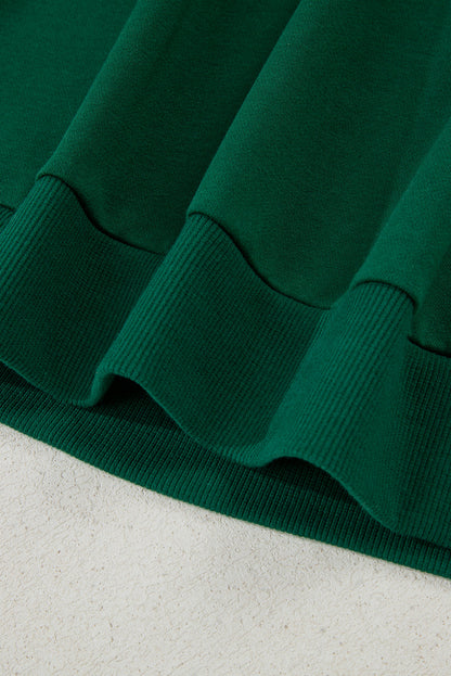 Evergreen Embroidered Letter Graphic Christmas Fashion Sweatshirt