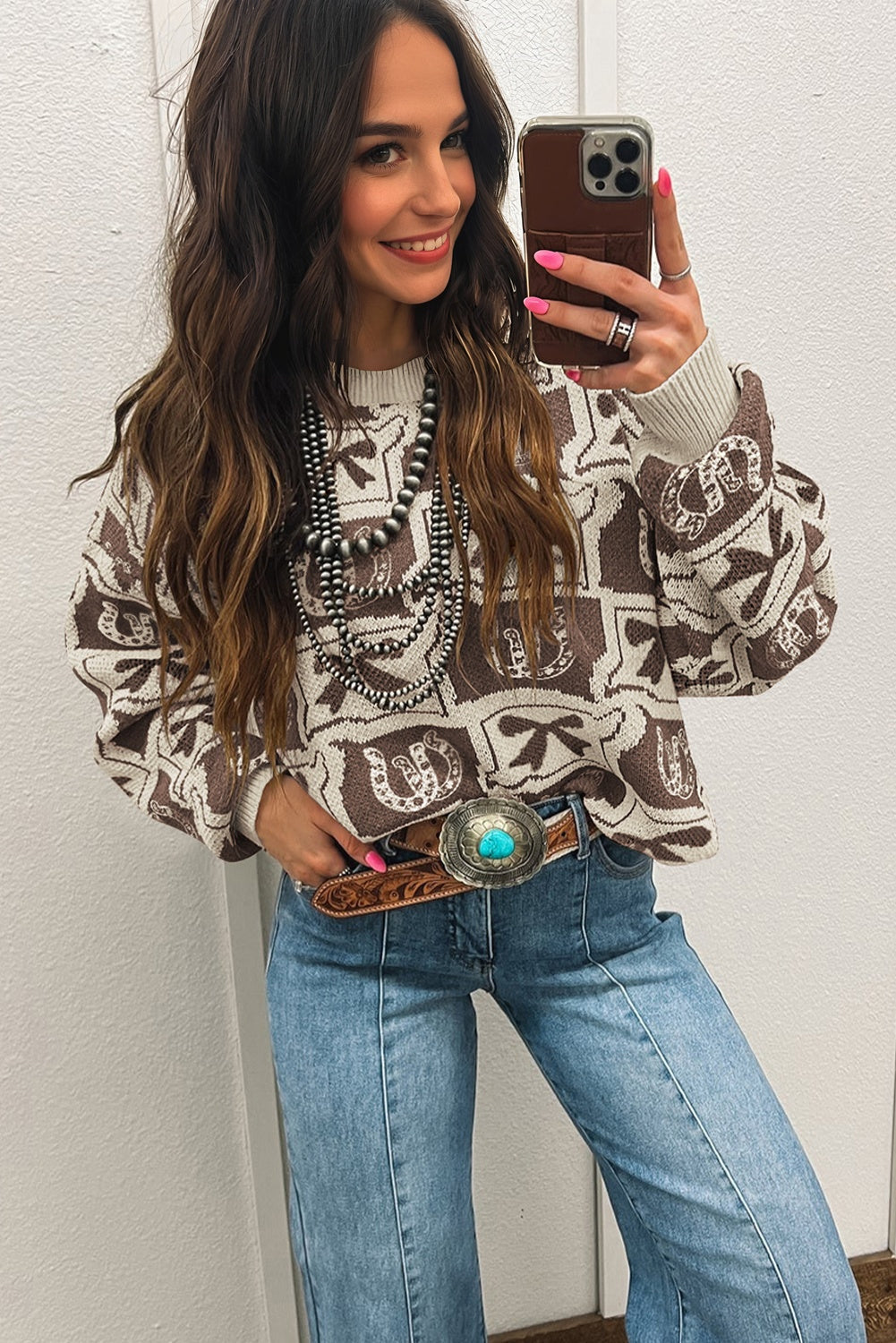 womens western sweaters