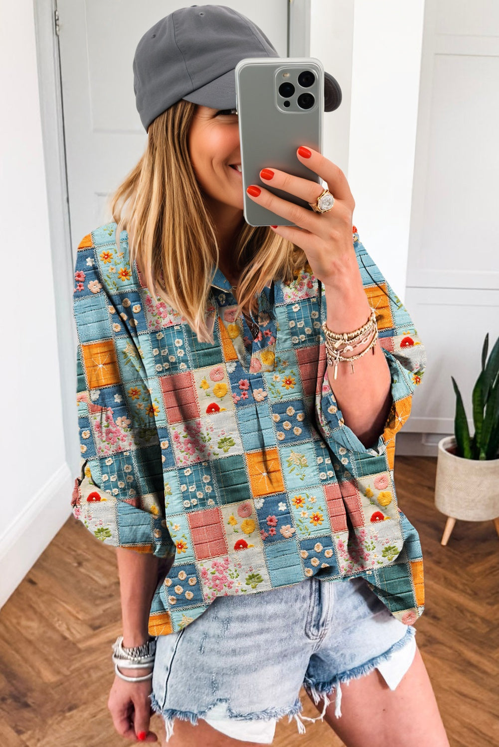 floral blouse womens