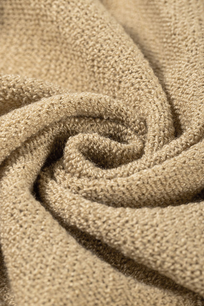 Khaki Dolman Sleeve Cardigan with Pockets