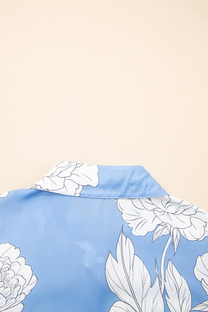 floral puff sleeve shirt