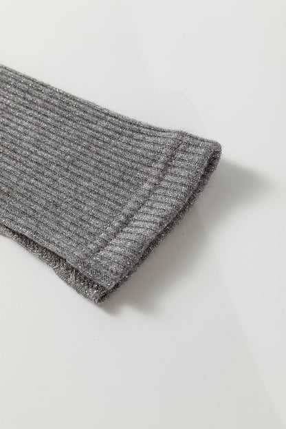 ribbed knit cardigan