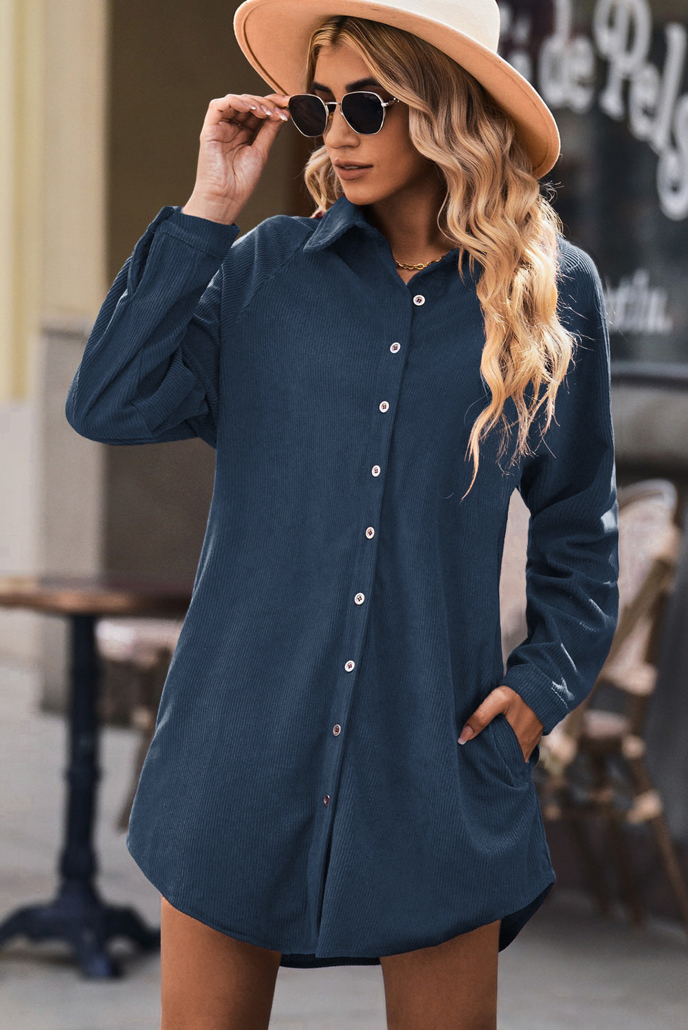 corduroy shirt dress