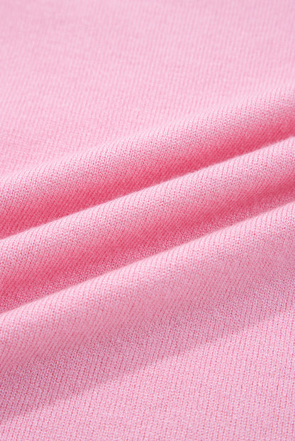 color block knit sweater